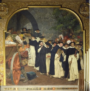 Auszug der Dominikaner (Peter Janssen, 1903, Aula der Alten Universität)