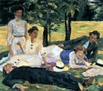 Picknick am Sommernachmittag (Albert Weisgerber, 1910)