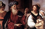 Nach der Intrige Saras verstößt Abraham Hagar mit Ismael