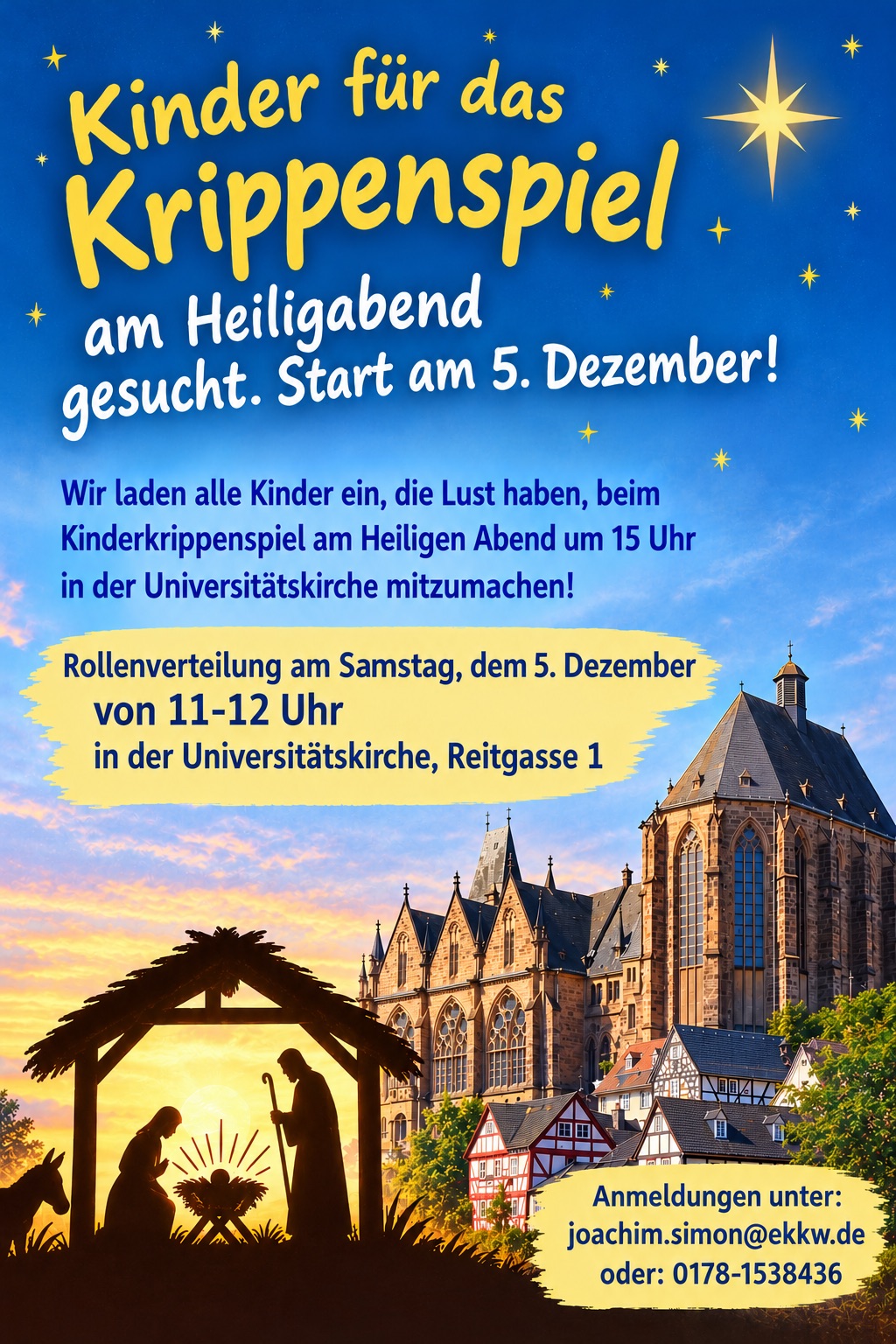 Kinder fürs Krippenspiel gesucht!
